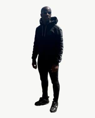Slim fit black hoody