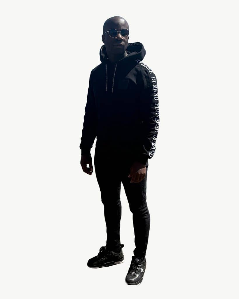 Slim fit black hoody
