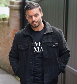 Perverse demand's black denim jacket