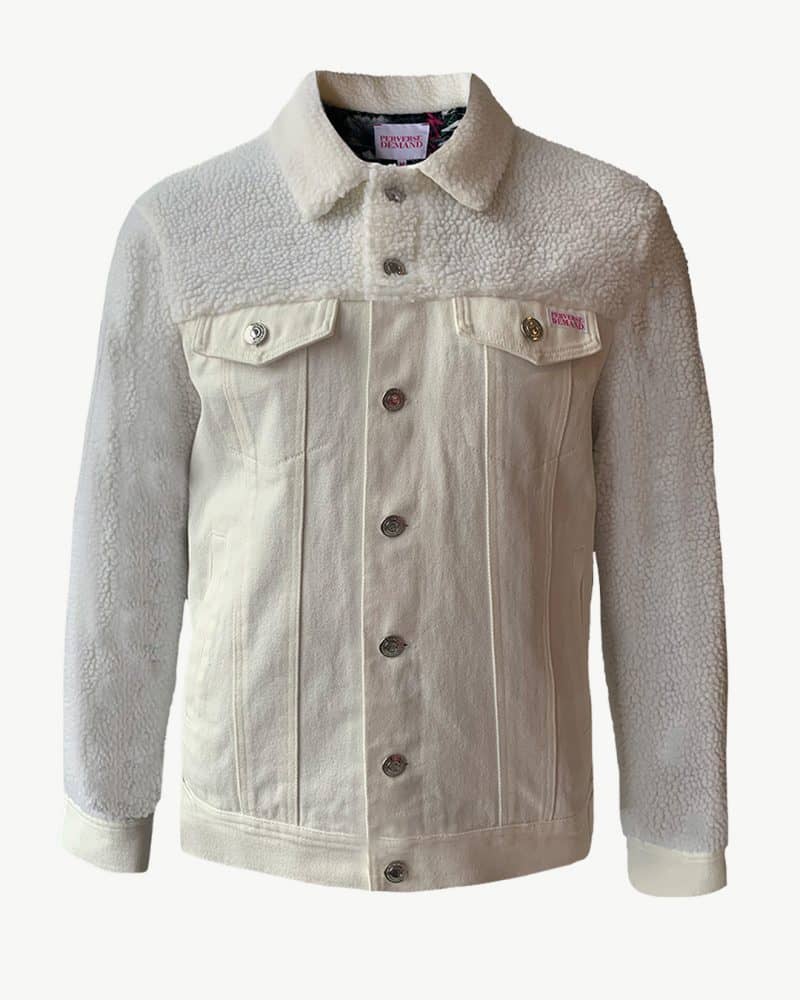 Cream Denim Jacket | Perverse Demand