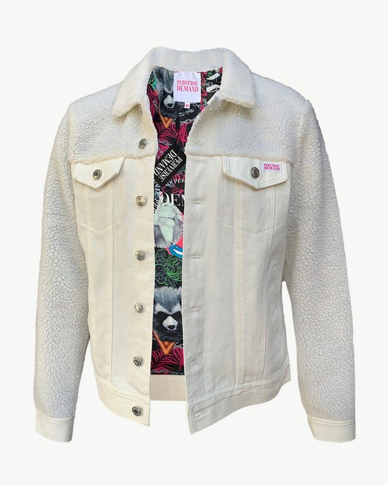 Cream Denim Jacket | Perverse Demand