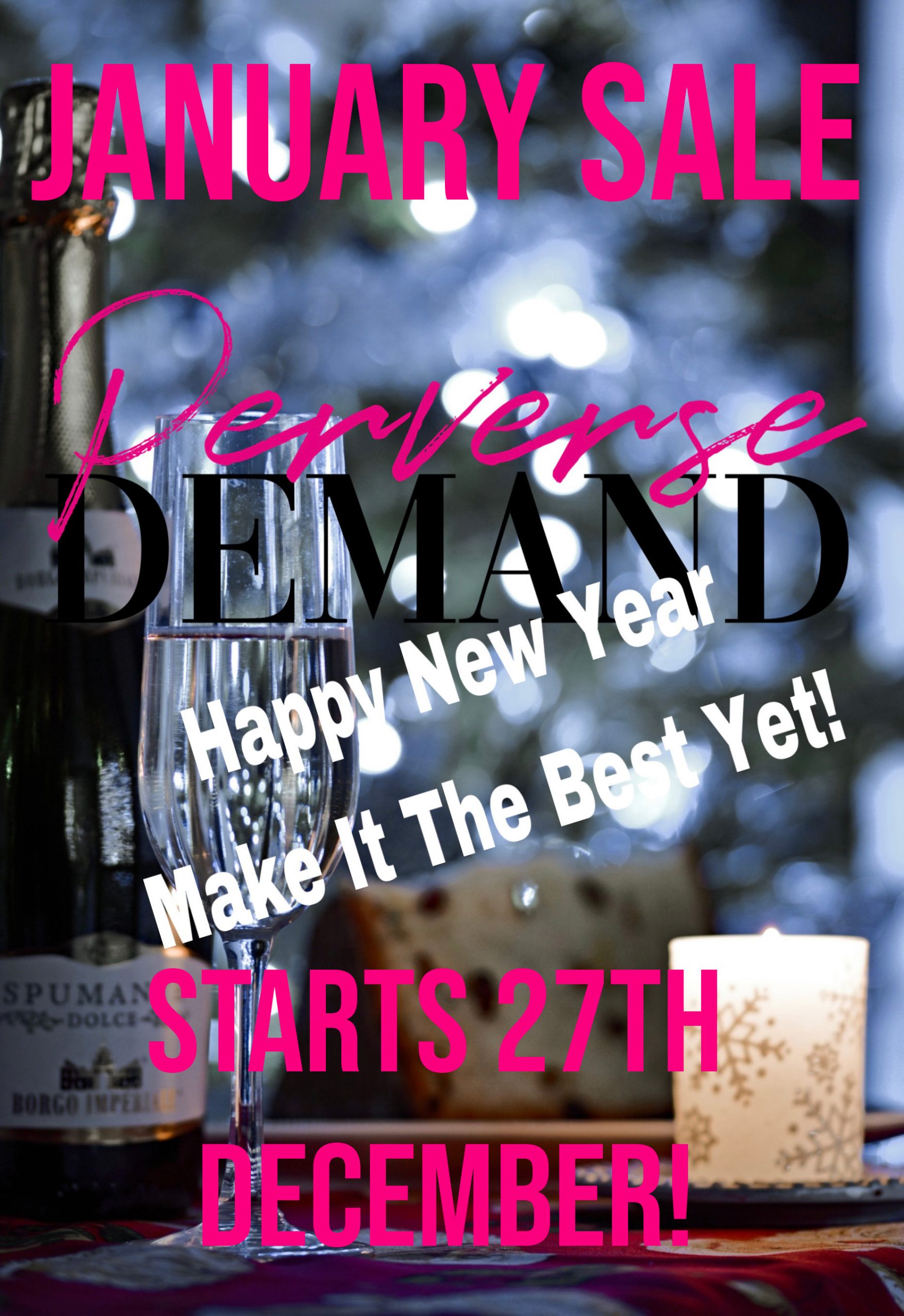 Perverse Demand's January Sale starts 27th December 2023, with new lines added daily for the first 7 days