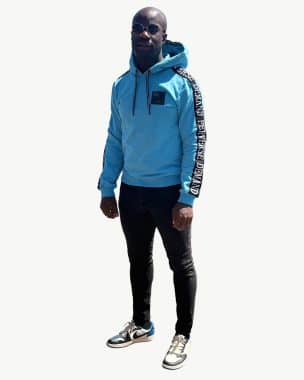 BLUE SLIM FIT HOODY BY PERVERSE DEMAND